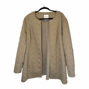 Bagatelle Quilted Utility Jacket in Beige